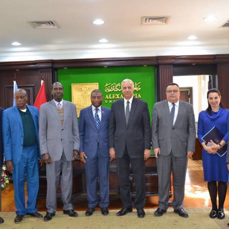 Delegation from Alexandria University to provide consultations for national projects in Guinea